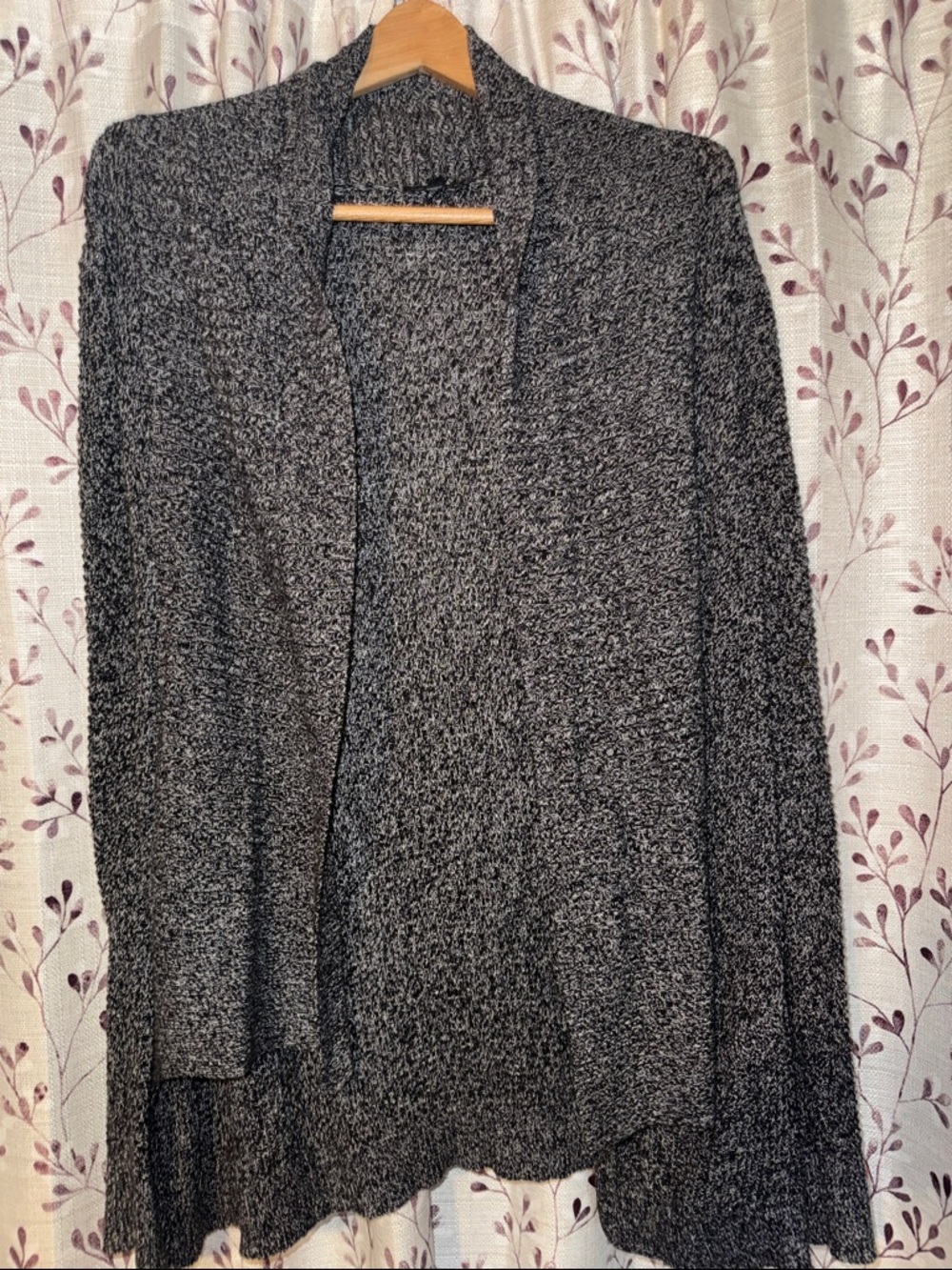 Women’s Express Open-Front Knit Cardigan - Heathered Charcoal